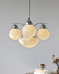 WOMO Coloured Glass Globe Arm Chandelier-WM2785
