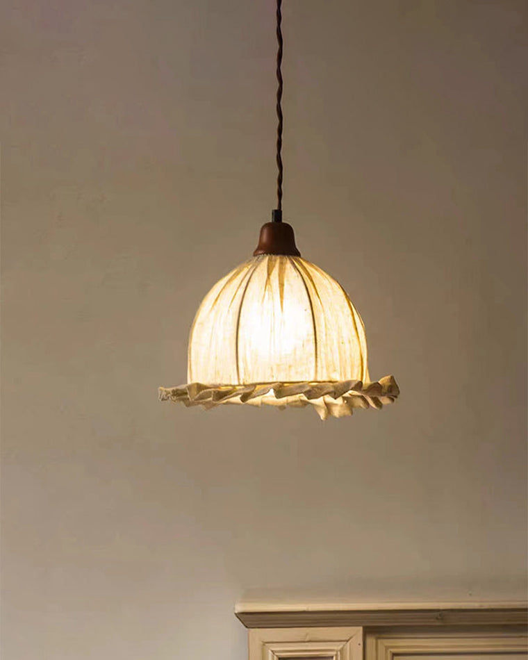 WOMO Dome Linen Pendant Light-WM2939