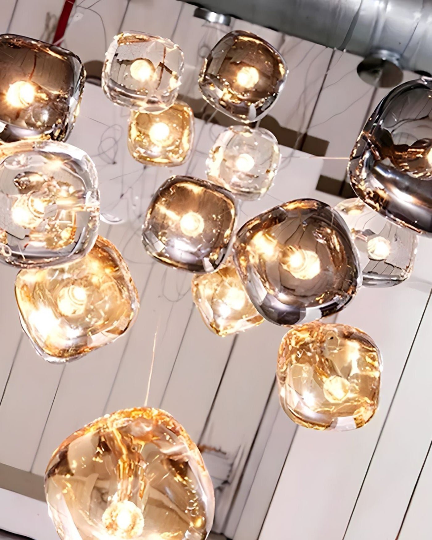 WOMO Waterfall Glass Pendant Chandelier-WM2111b