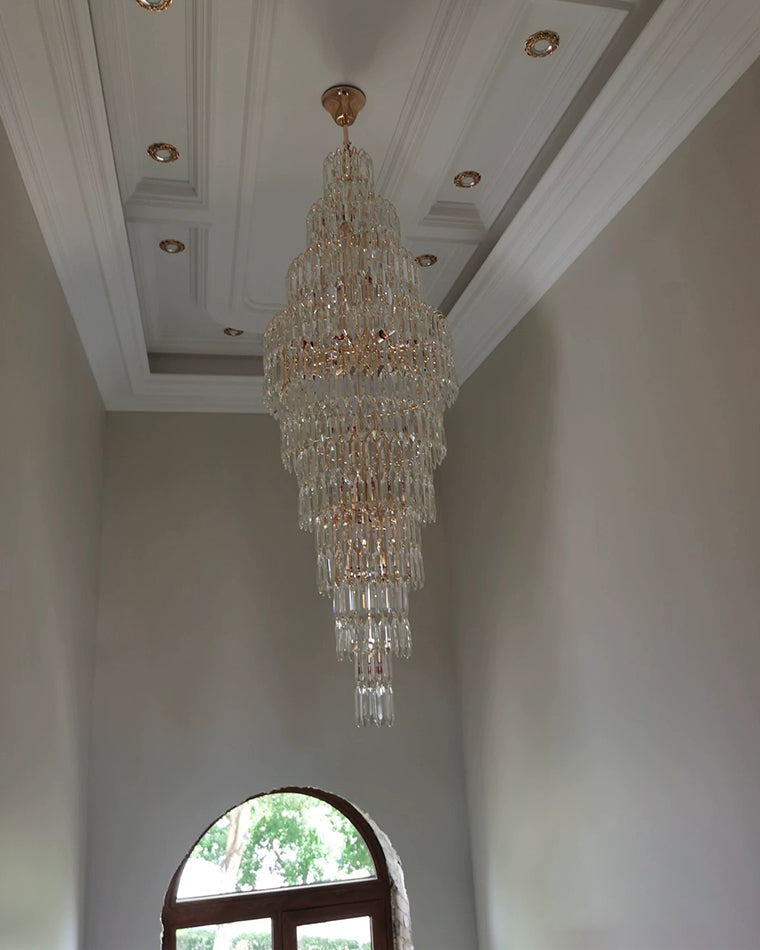 WOMO Tiered Tapers Crystal Chandelier-WM2382