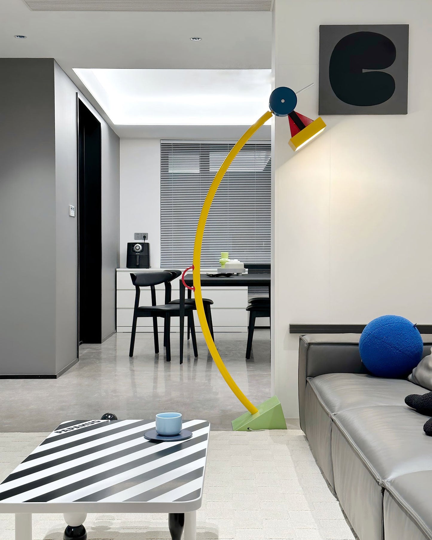 WOMO Multicolour Arc Floor Lamp-WM7104