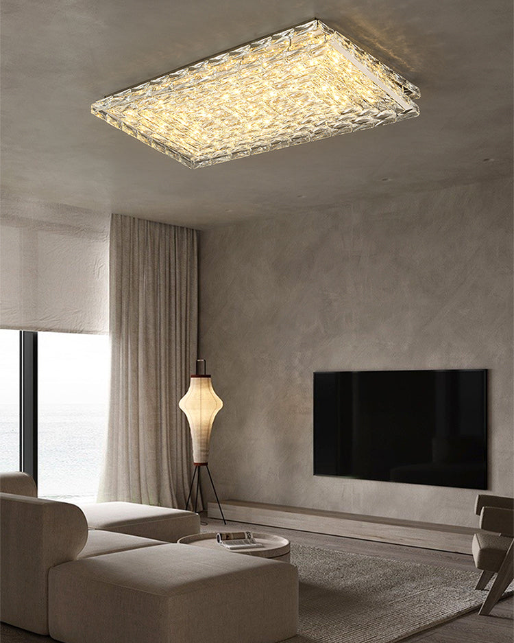 WOMO Square Crystal Ceiling Light-WM1141