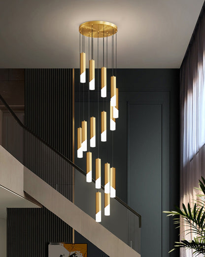 WOMO Cylinder Cascading Chandelier-WM2532