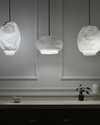 WOMO Camille Alabaster Pendant Light-WM2893