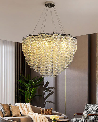 WOMO Cascading Crystal Chandelier-WM2777