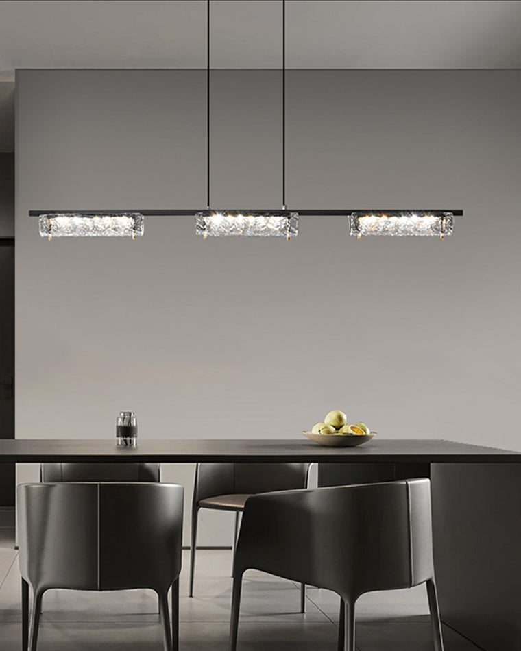 WOMO Black Linear Pendant Light-WM2331