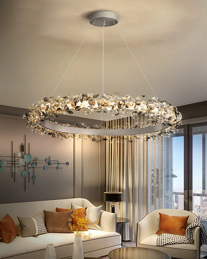 WOMO Tiered Circular Crystal Chandelier-WM2726