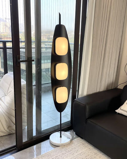 WOMO Modern Wood Oval Floor Lamp-WM7080