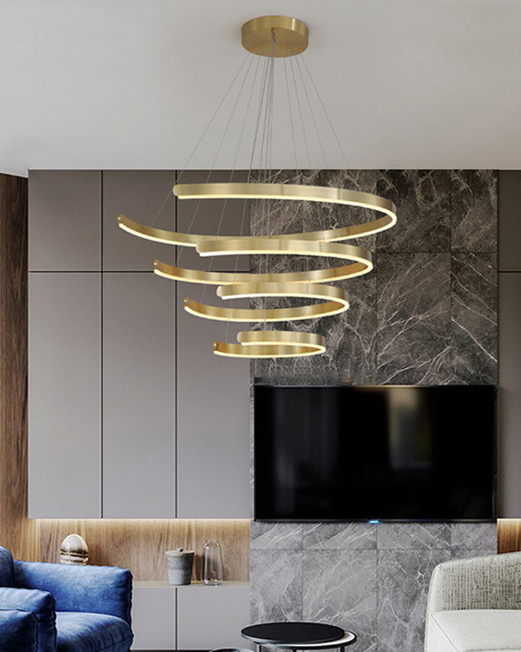 WOMO Tiered Circular Led Chandelier-WM2464