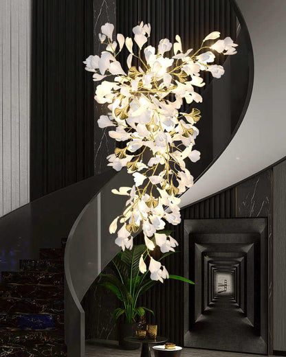 WOMO Gingko Long Staircase Chandelier-WM2425