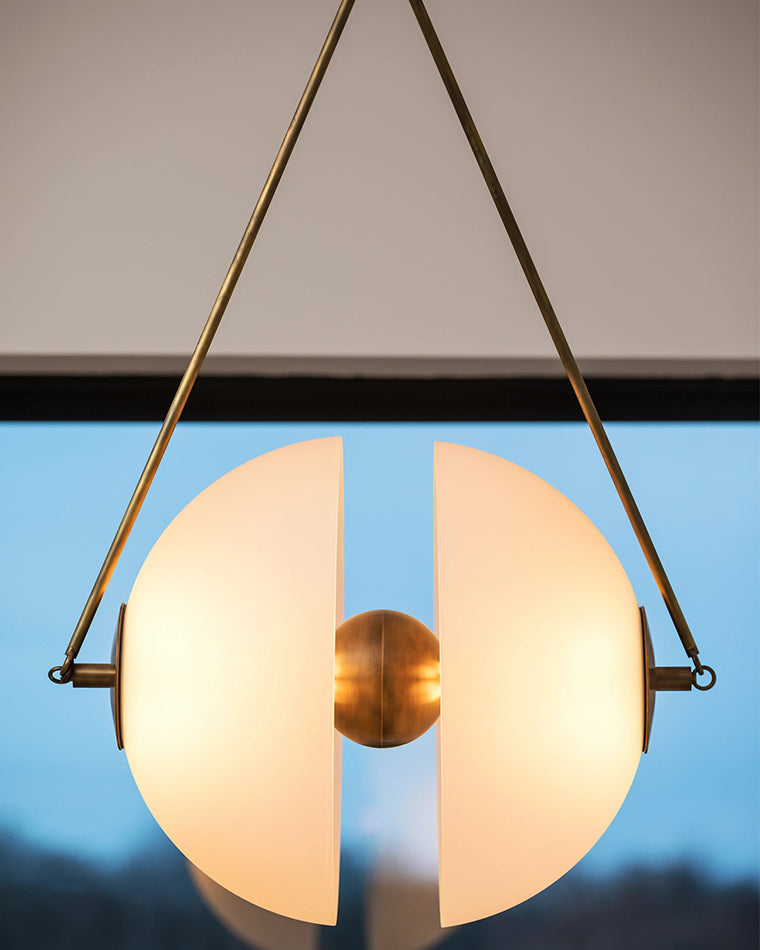 WOMO Semi-sphere Glass Pendant Light-WM2506