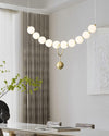 WOMO Pearl Brass Globe Dining Room Chandelier-WM2102b thumbnail