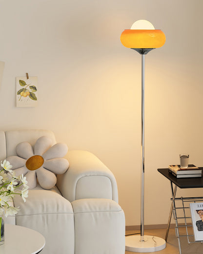 WOMO Torchiere Orange Floor Lamp-WM7092