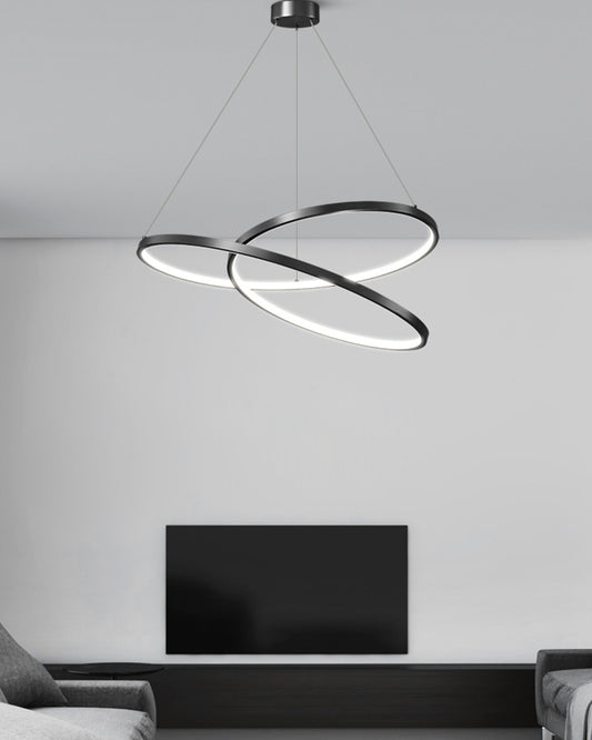 WOMO Swirl Led Brass Pendant Light-WM2354