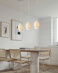 WOMO Ribbed Bud Ceramic Chandelier-WM2132a