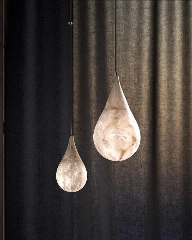 WOMO Alabaster Raindrop Pendant Light-WM2901