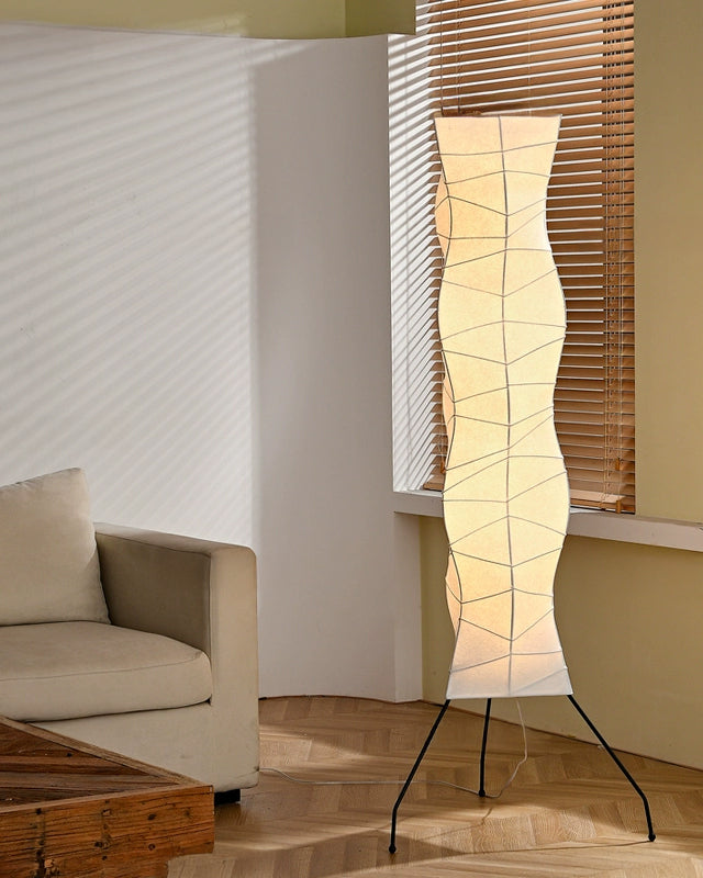 WOMO Column Silk Floor Lamp-WM7094