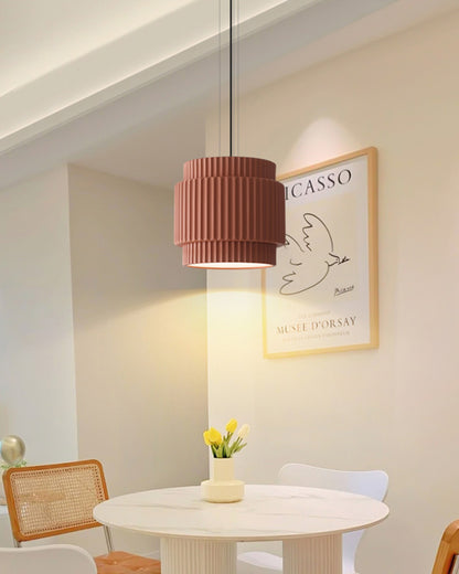 WOMO Ribbed Drum Pendant Light-WM2469