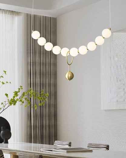 WOMO String Pearl Chandelier-WM2102