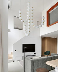 WOMO String Pearl Chandelier-WM2102