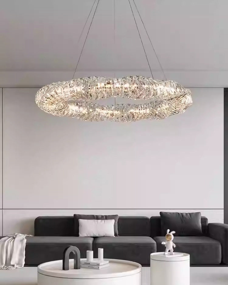 WOMO Crystal Ring Led Chandelier-WM2581