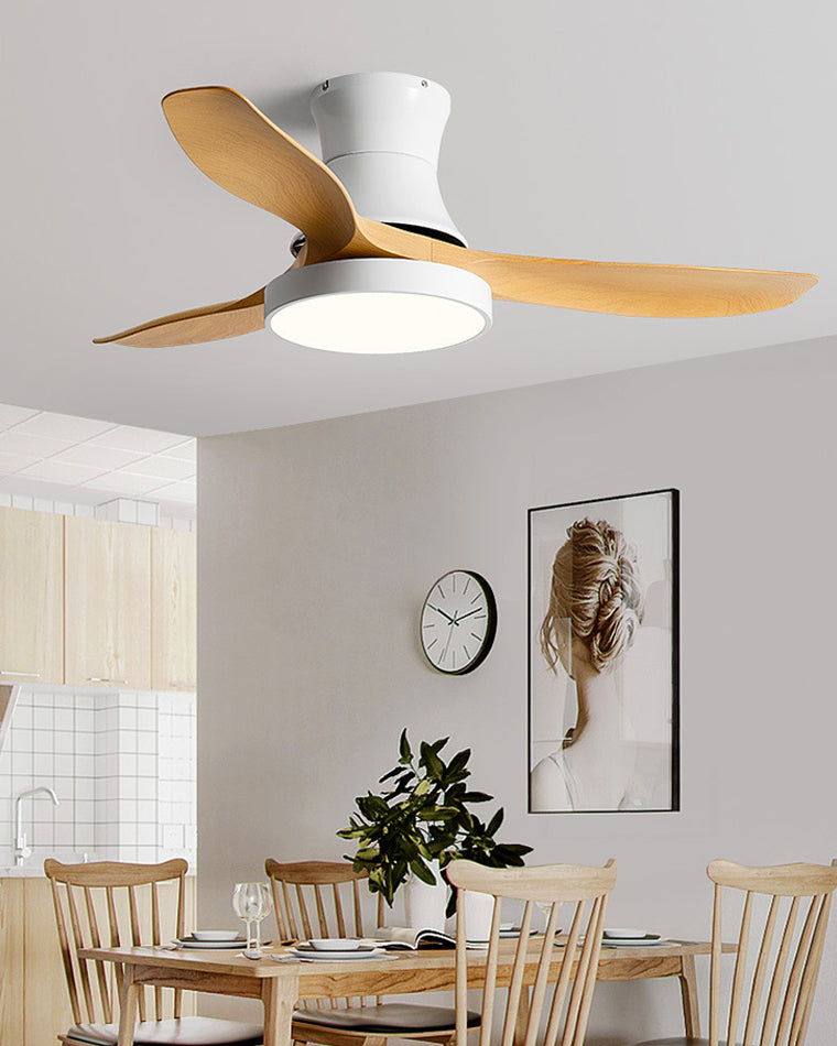 WOMO Flush Mount Ceiling Fan Lamp-WM5128