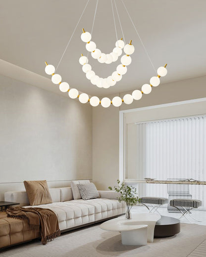 WOMO Pearl Arc Chandeliere-WM2808