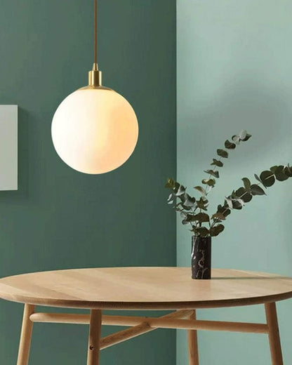 WOMO Frosted Glass Globe Pendant Light-WM2505