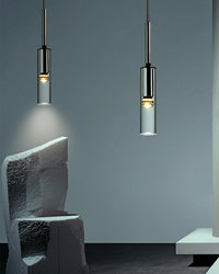 WOMO Cylinder Smoked Glass Kitchen Chandelier-WM2772
