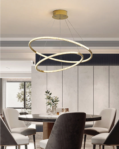 WOMO Tiered Circular Led Chandelier-WM2725