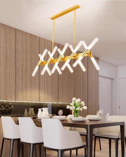 WOMO Candle Linear Chandelier-WM2805