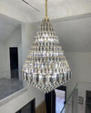 WOMO Tiered taper Crystal Foyer Chandelier-WM2384 thumbnail