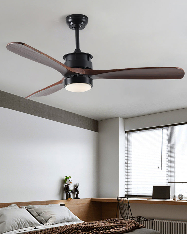 WOMO 3 Blade Black Ceiling Fan Lamp-WM5075