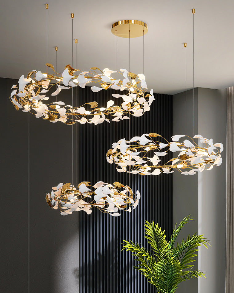 WOMO Gingko Circular Chandelier-WM2428