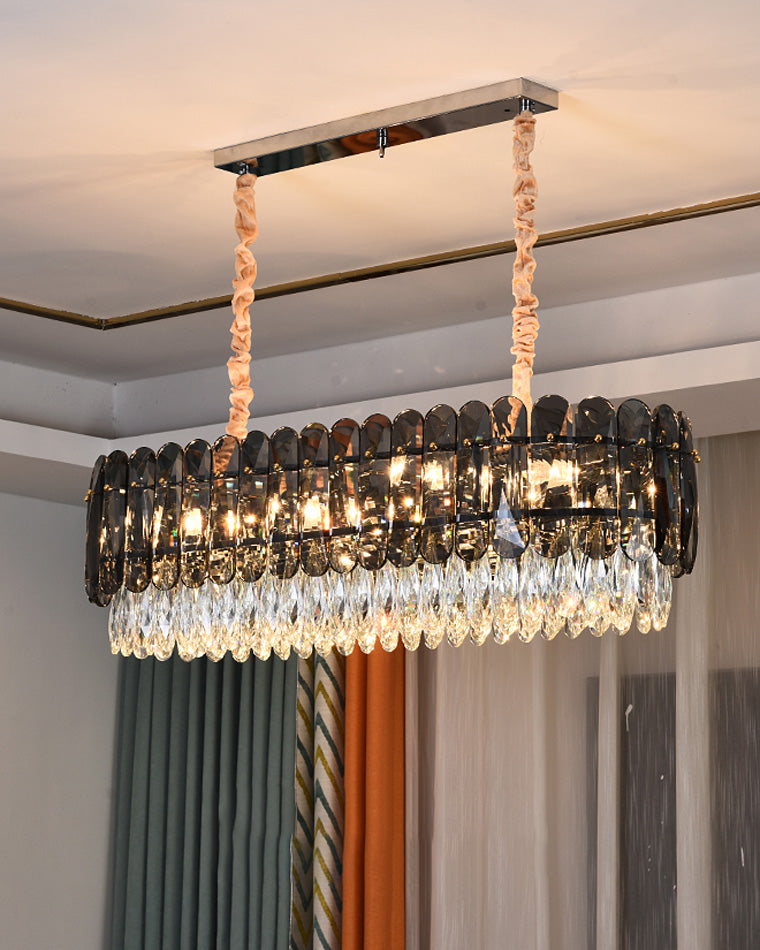 WOMO Tiered Linear Crystal Chandelier-WM2543