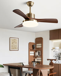 WOMO 5 Blade Ceiling Fan with Bright Light - WM5163