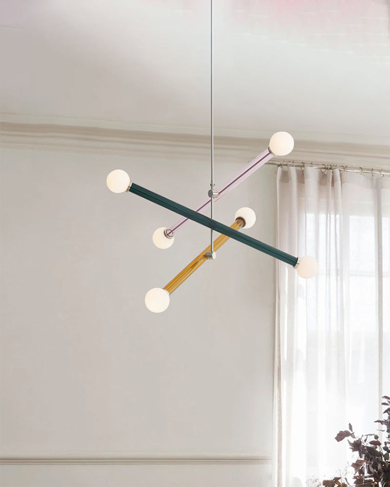 WOMO Colorful Sputnik Globe Chandelier-WM2670