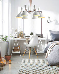 WOMO Adjustable Shaded Chandelier-WM2528