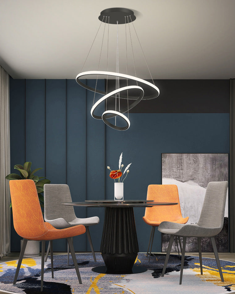 WOMO Tiered Circular Led Chandelier-WM2458