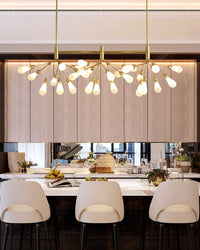 WOMO Firefly Gold Branch Linear Chandelier-WM2553