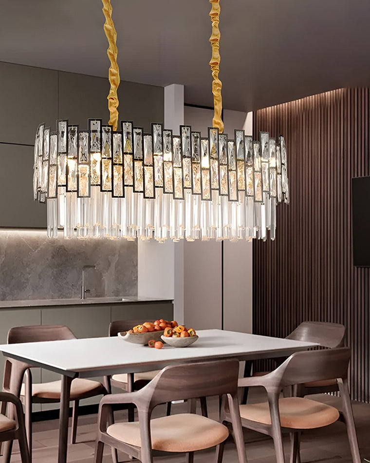 WOMO Oblong Crystal Chandelier-WM2783