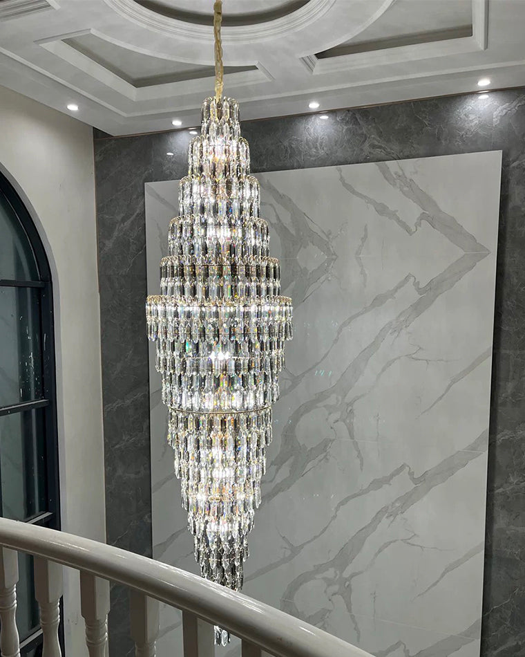 WOMO Tiered Tapers Crystal Chandelier-WM2382