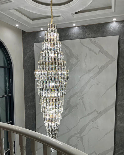 WOMO Tiered Tapers Crystal Chandelier-WM2382