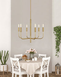 WOMO Gold Candlestick Chandelier-WM2509