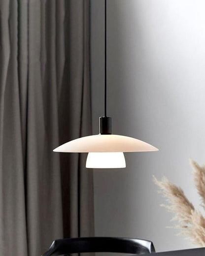 WOMO Milk Glass Shaded Pendant Light-WM2678