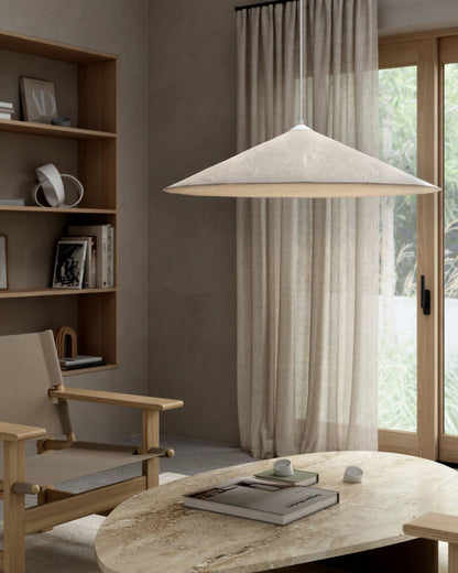 WOMO Fabric Cone Pendant Light-WM2729