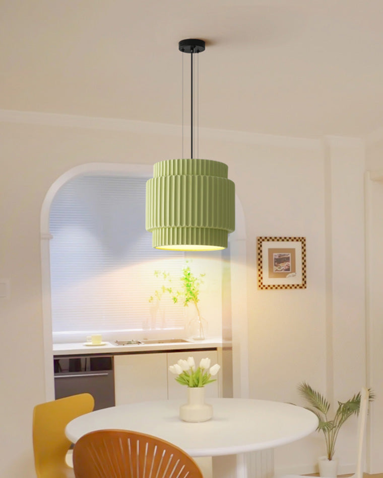 WOMO Ribbed Drum Pendant Light-WM2469