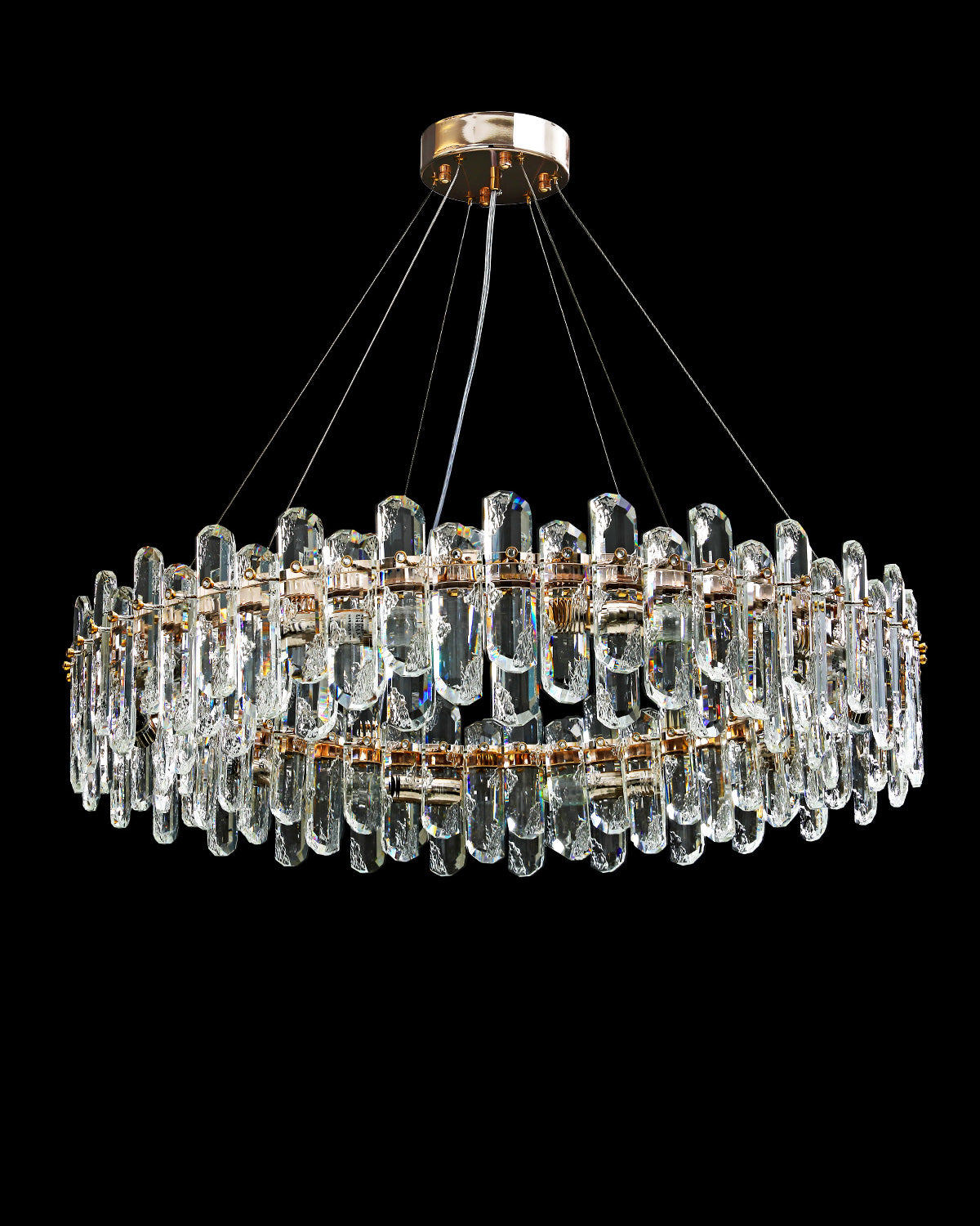 WOMO Crystal Round Chandelier-WM2406