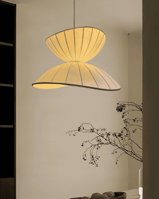 WOMO Unique Japandi Silk Pendant Light-WM2961