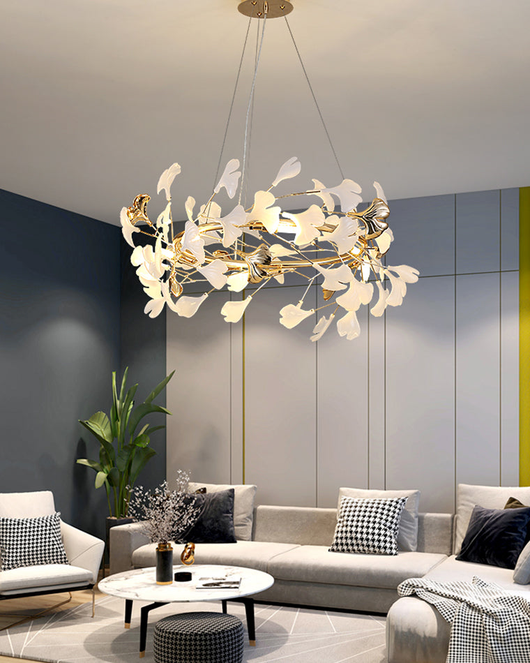 WOMO Gingko Round Chandelier-WM2422